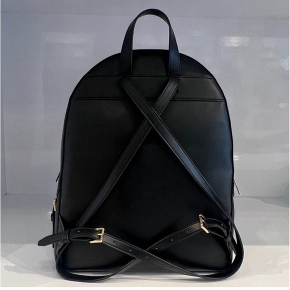 Michael Kors Jaycee Medium Pebbled Leather Backpack Black - Picture 10 of 12